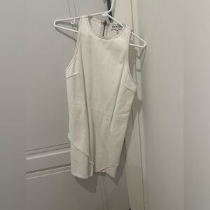 En Saison Ivory Skort Dress with Contrast Topstitching